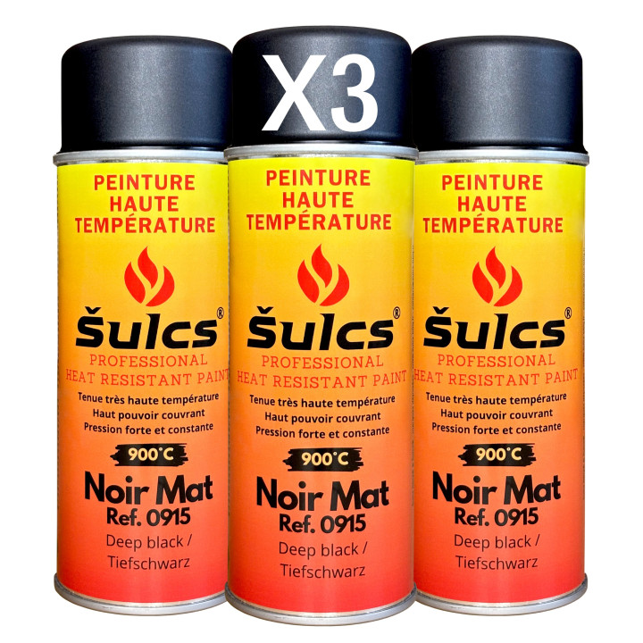 Peinture Noir Haute Température 400ML